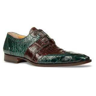 Mauri 53130 Men's Shoes Exotic Alligator & Crocodile Skin Oxfords (MA4124) (Special Order)-AmbrogioShoes