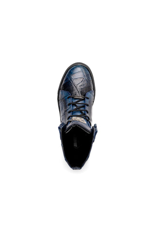 Mauri 6129-1 Golden Boy Crocodile Skin & Nappa Leather High-Top Sneakers (MA5574)