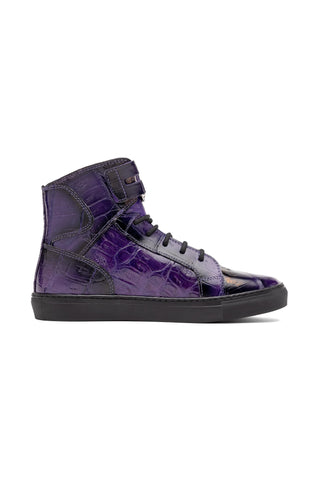 Mauri 6129-1 Golden Boy Crocodile Skin & Nappa Leather High-Top Sneakers (MA5574)