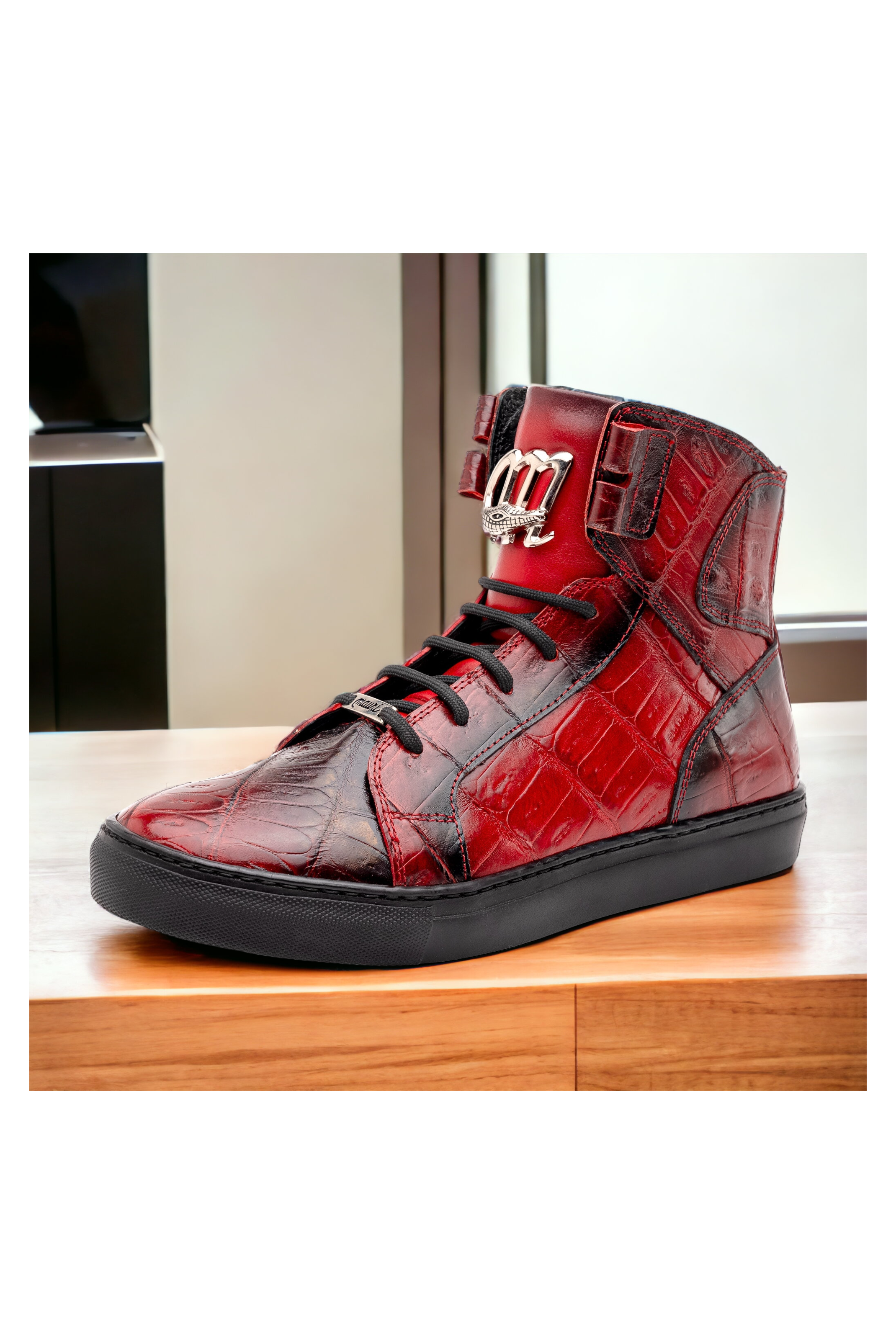 Mauri 6129-1 Golden Boy Exotic Crocodile Skin & Nappa Leather High