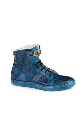 Mauri 6129 Crocodile Skin High-Top Sneakers (MA4516)