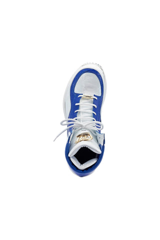 Mauri 8401 Flash Exotic Crocodile Skin / Ostrich Leg / Patent High-Top Sneakers (MA5456)-AmbrogioShoes