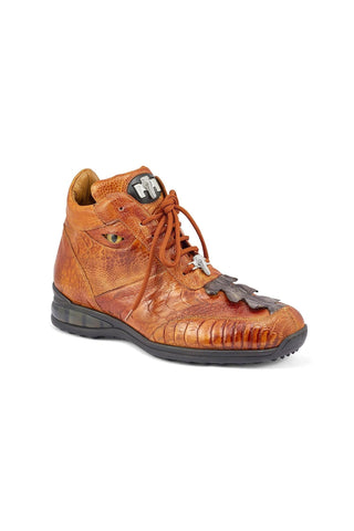 Mauri 8405/1 Venom Exotic Hornback Tail & Ostrich Leg Eyes Sneakers (MA5390)-AmbrogioShoes