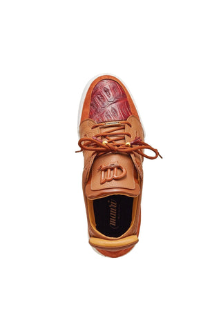 Mauri 8412 Boss Crocodile, Suede & Patent Sneakers-AmbrogioShoes