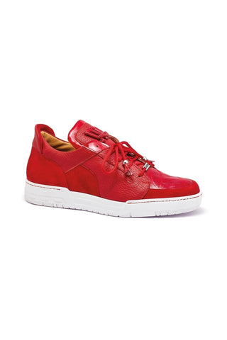Mauri 8412 Boss Crocodile, Suede & Patent Sneakers-AmbrogioShoes