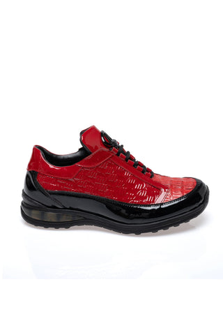 Mauri 8415/4 Beats Hornback & Embossed Patent Sneaker (MA5682)-AmbrogioShoes