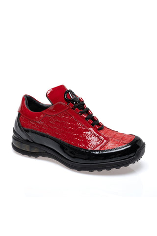 Mauri 8415/4 Beats Hornback & Embossed Patent Sneaker (MA5682)-AmbrogioShoes