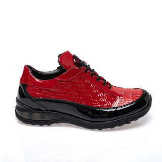 Mauri 8415/4 Beats Men's Shoes Exotic Hornback & Embossed Patent Leather Sneaker (MA5682)(Special Order)-AmbrogioShoes