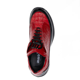 Mauri 8415/4 Beats Men's Shoes Exotic Hornback & Embossed Patent Leather Sneaker (MA5682)(Special Order)-AmbrogioShoes