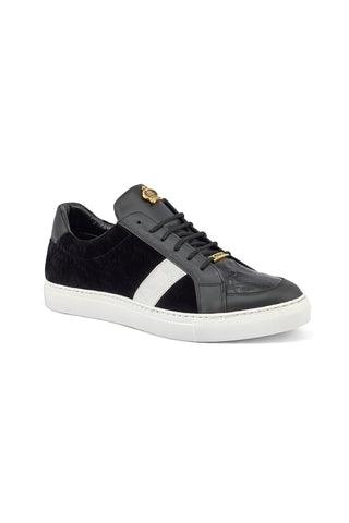Mauri 8418 Freeze Crocodile Skin / Nappa Leather / Velvet Embossed Casual Sneakers (MA5357)