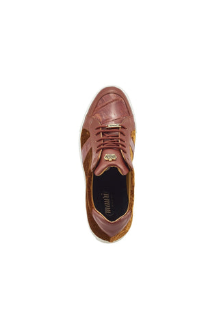 Mauri 8418 Freeze Exotic Crocodile Skin / Nappa Leather / Velvet Embossed Casual Sneakers (MA5357)-AmbrogioShoes