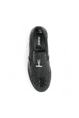 Mauri 8419/1 Posh Exotic Ostrich Slip-On Sneakers (MA5653)-AmbrogioShoes