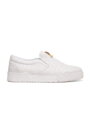 Mauri 8419/1 Posh Exotic Ostrich Slip-On Sneakers (MA5653)-AmbrogioShoes