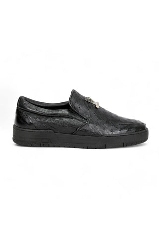 Mauri 8419/1 Posh Exotic Ostrich Slip-On Sneakers (MA5653)-AmbrogioShoes