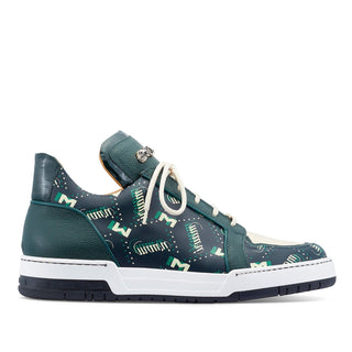 Mauri 8440 Crown Exotic Crocodile Skin / Nappa / Patent Leather Sneakers (MA5450)(Made to Order)-AmbrogioShoes