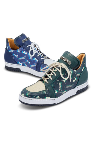 Mauri 8440 Crown Exotic Crocodile Skin / Nappa / Patent Sneakers (MA5450)-AmbrogioShoes
