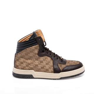 Mauri 8466/1 Vision Nappa Leather / Fabric / Time Leather High-Top Sneaker (MA5681)-AmbrogioShoes
