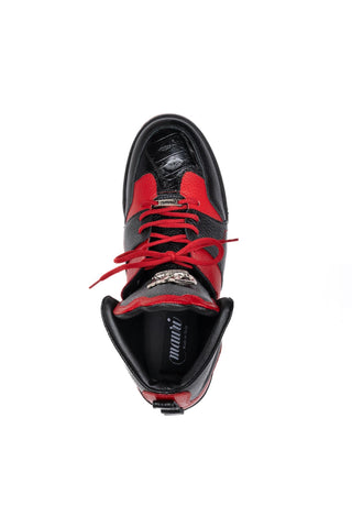 Mauri 8471/2 Hook Exotic Crocodile Skin & Time Leather High-Top Sneaker (MA5679)-AmbrogioShoes