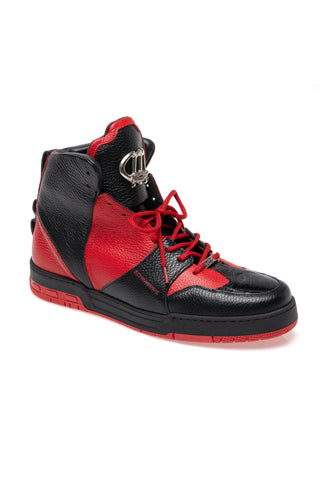 Mauri 8471/2 Hook Exotic Crocodile Skin & Time Leather High-Top Sneaker (MA5679)-AmbrogioShoes