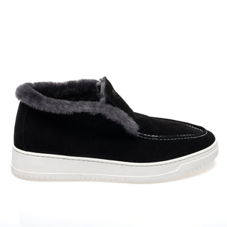 Mauri 8475 Chili Men's Shoes Suede Leather & Shearling Slip-On Sneaker (MA5681)(Special Order)-AmbrogioShoes