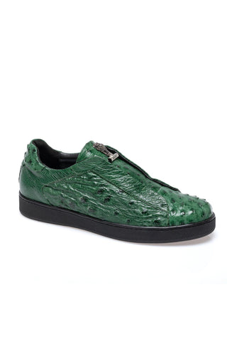 Mauri 8478/16 Regata Exotic Ostrich Skin Sneaker (MA5682)-AmbrogioShoes
