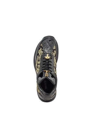 Mauri 8514 Blunt Exotic Crocodile / Didier Fabric / Patent Casual Sneakers (MA5365)-AmbrogioShoes