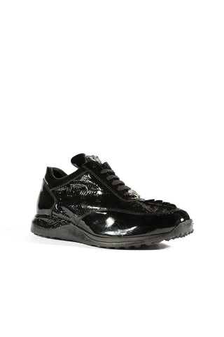 Mauri 8514 Blunt Hornback & Embossed Patent Sneakers (MA5332)