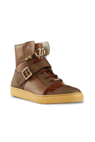 Mauri 8515 Crocodile Skin / Fabric / Leather Sneakers (MA4000)