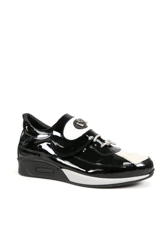 Mauri 8575 Rouge Crocodile / Patent Sneakers-AmbrogioShoes