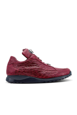Mauri 8900/2 Bloodshed Exotic Alligator Skin Sneakers (MA5421)-AmbrogioShoes
