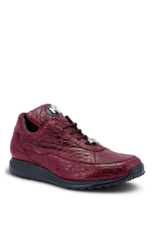 Mauri 8900/2 Bloodshed Exotic Alligator Skin Sneakers (MA5421)-AmbrogioShoes