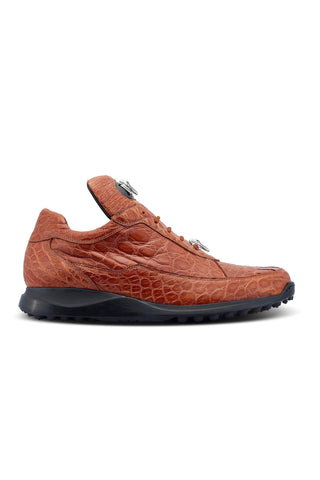 Mauri 8900/2 Bloodshed Exotic Alligator Skin Sneakers (MA5421)-AmbrogioShoes
