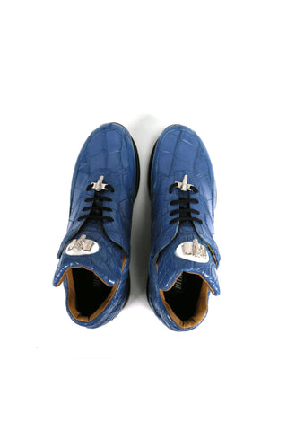 Mauri 8900/2 Bloodshed Exotic Alligator Skin Sneakers (MA5421)-AmbrogioShoes