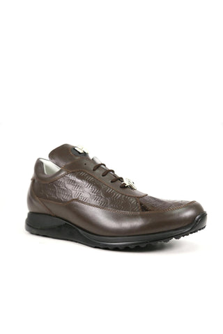 Mauri 8900/2 Bubble Crocodile / Nappa Embossed Sneakers-AmbrogioShoes