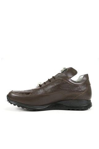 Mauri 8900/2 Bubble Crocodile / Nappa Embossed Sneakers-AmbrogioShoes