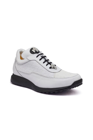 Mauri 8900/2 Bubble Crocodile / Nappa Embossed Sneakers-AmbrogioShoes