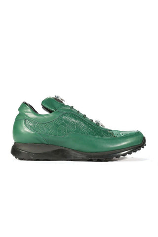 Mauri 8900/2 Bubble Crocodile / Nappa Embossed Sneakers-AmbrogioShoes