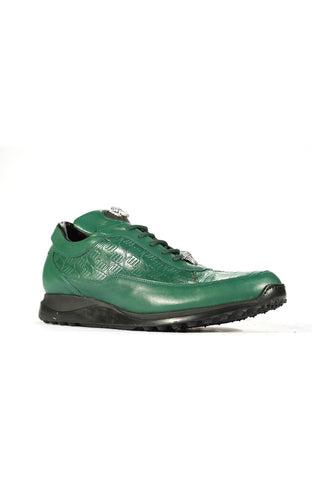 Mauri 8900/2 Bubble Crocodile / Nappa Embossed Sneakers-AmbrogioShoes
