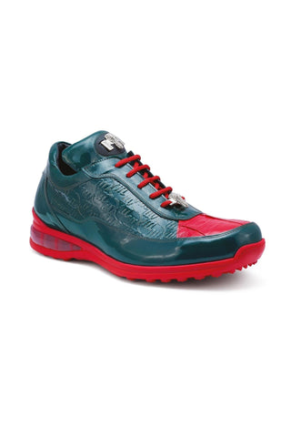 Mauri 8900/2 Bubble Crocodile / Patent Sneaker-AmbrogioShoes