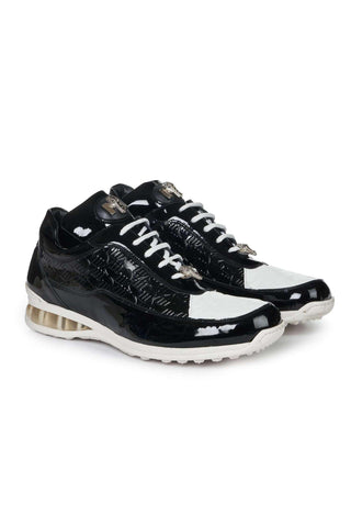 Mauri 8900/2 Bubble Crocodile / Patent Sneaker-AmbrogioShoes