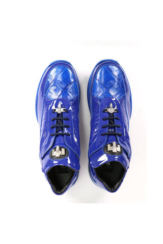 Mauri 8900/2 Bubble Crocodile & Patent Sneakers-AmbrogioShoes