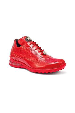 Mauri 8900/2 Bubble Crocodile & Patent Sneakers-AmbrogioShoes