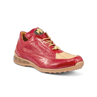 Mauri 8900/2 Bubble Exotic Crocodile Skin & Calf-Skin Patent Leather Sneakers (MA5409)(Made to Order)-AmbrogioShoes