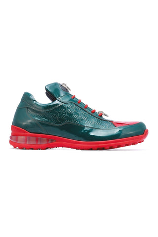 Mauri 8900/2 Bubble Exotic Crocodile Skin & Calf-Skin Patent Sneakers (MA5020)-AmbrogioShoes
