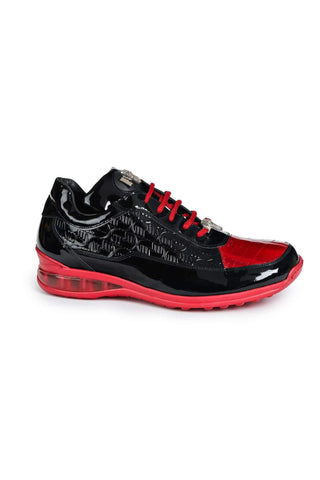 Mauri 8900/2 Bubble Exotic Crocodile Skin & Calf-Skin Patent Sneakers (MA5020)-AmbrogioShoes