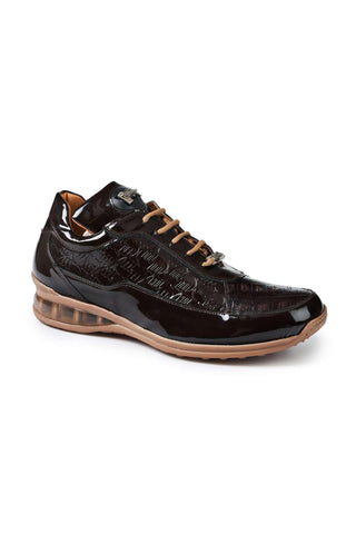 Mauri 8900/2 Bubble Exotic Crocodile Skin & Calf-Skin Patent Sneakers (MA5020)-AmbrogioShoes