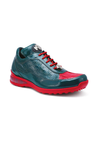Mauri 8900/2 Bubble Exotic Crocodile Skin & Calf-Skin Patent Sneakers (MA5020)-AmbrogioShoes