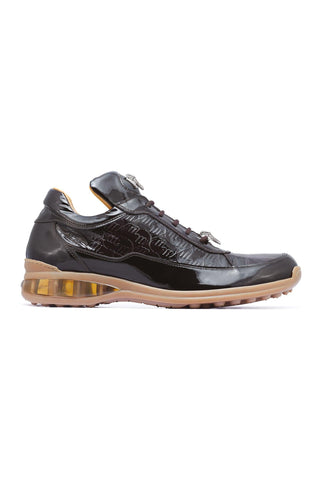 Mauri 8900/2 Bubble Exotic Crocodile Skin & Calf-Skin Patent Sneakers (MA5020)-AmbrogioShoes