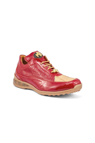 Mauri 8900/2 Bubble Exotic Crocodile Skin & Calf-Skin Patent Sneakers (MA5409)-AmbrogioShoes