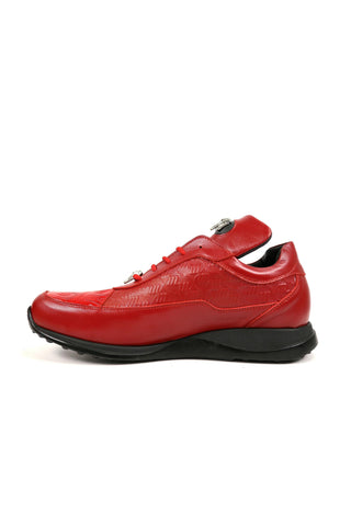 Mauri 8900/2 Bubble Exotic Crocodile Skin & King Nappa Embossed Sneakers (MA5338)-AmbrogioShoes